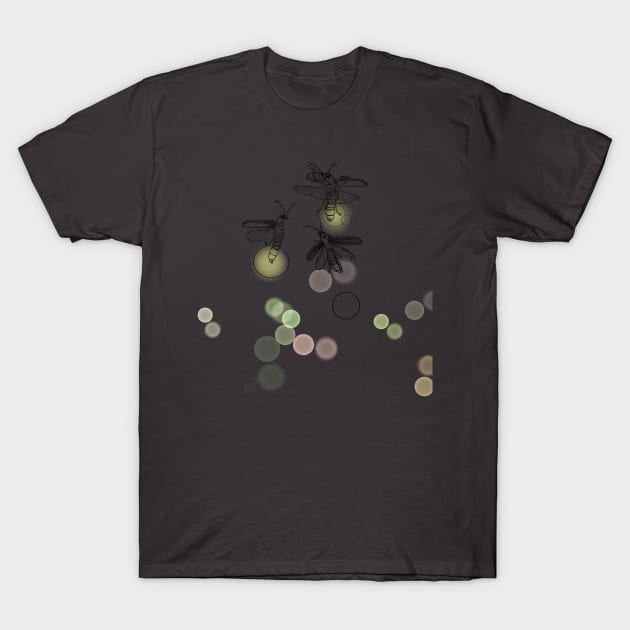 Dancing Fireflies T-Shirt by mernstw